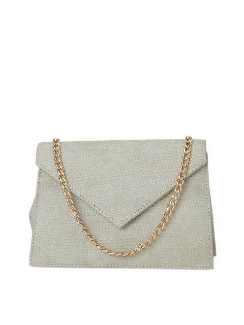 

Tokyo Talkies Beige Textured Clutch
