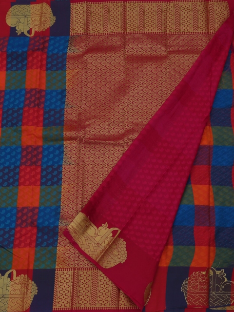 

Pothys Multicoloured Woven Design Art Silk Saree, Multi