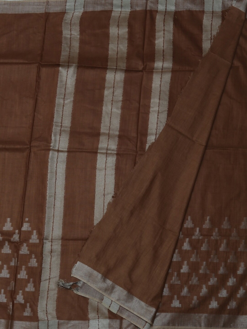 

Pothys Brown Woven Design Linen Blend Saree