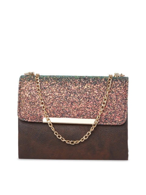 

Tarusa Brown Embellished Purse Clutch