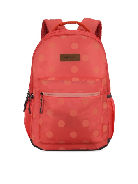 

LAVIE SPORT Unisex Orange Geometric Backpack