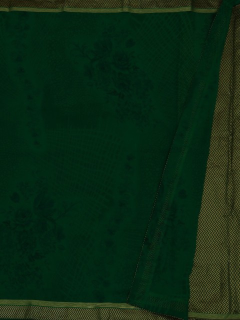 

Pothys Green Printed Poly Georgette Saree