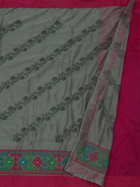 

Pothys Grey Embroidered Saree