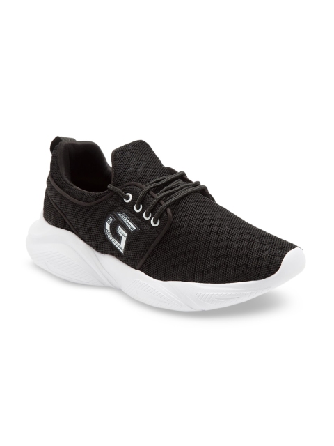 

Ganuchi Men Black Mesh Running Shoes