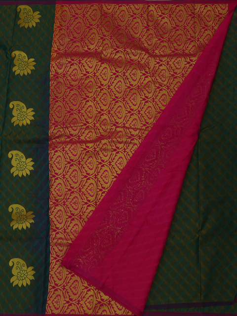 

Pothys Green & Pink Art Silk Woven Design Saree