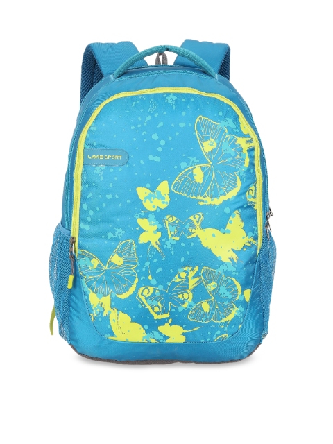 

LAVIE SPORT Unisex Blue & Yellow Graphic Backpack