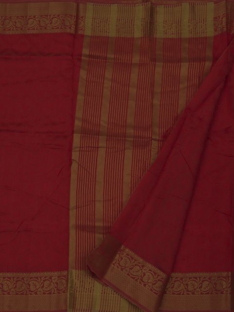 

Pothys Red Striped Jute Silk Saree