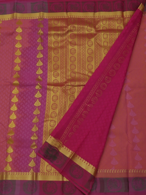 

Pothys Pink Woven Design Art Silk Saree