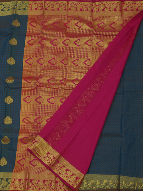 

Pothys Blue Woven Design Saree