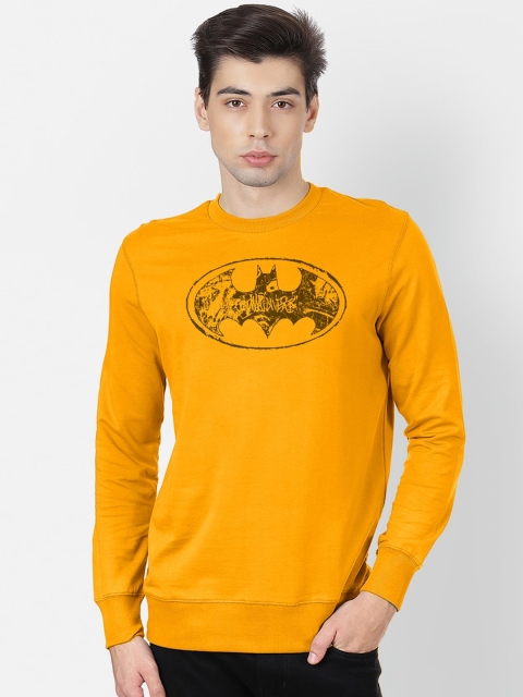 

Free Authority Men Yellow Batman Print Sweatshirt