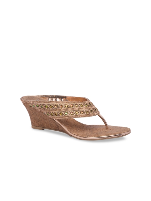 

Inc 5 Women Copper-Toned Textured Wedges