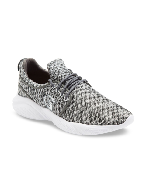 

Ganuchi Men Grey Mesh Running Shoes
