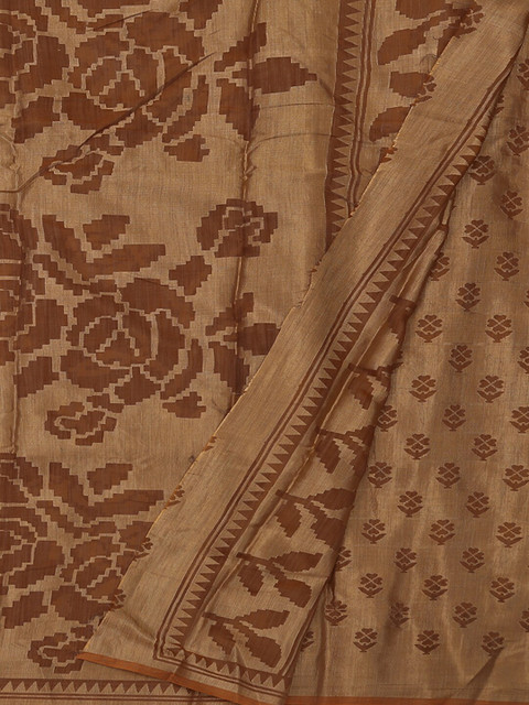 

Pothys Brown Woven Design Poly Georgette Saree