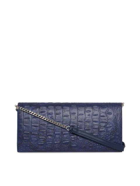 

Tokyo Talkies Blue Textured Clutch