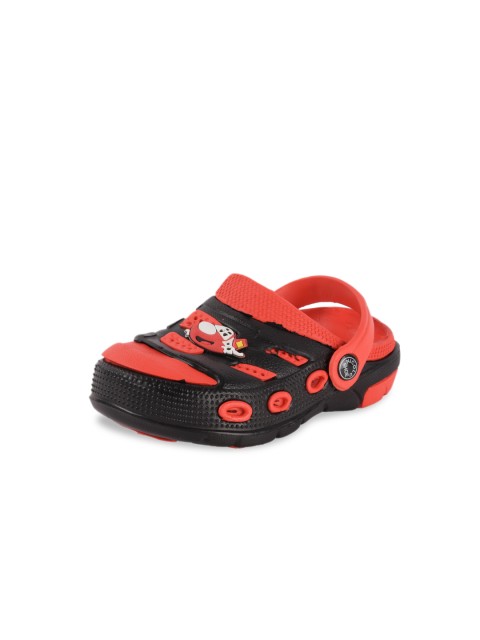 

Yellow Bee Kids Red & Black Clogs