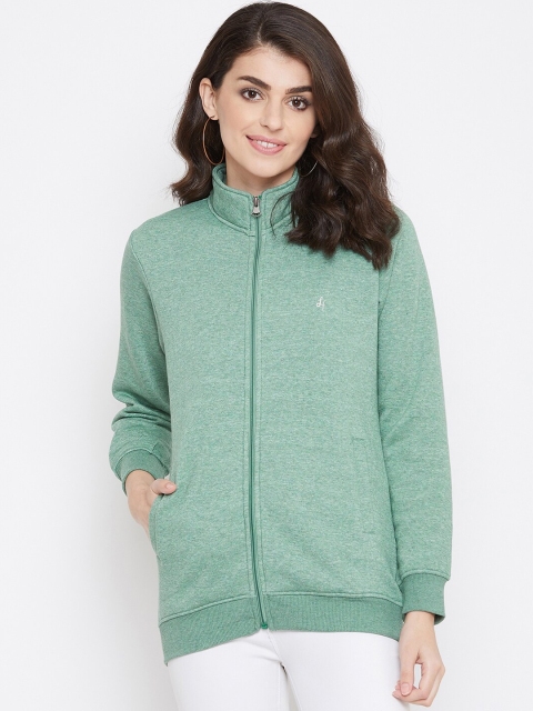 

NEVA Women Green Solid Sweatshirt
