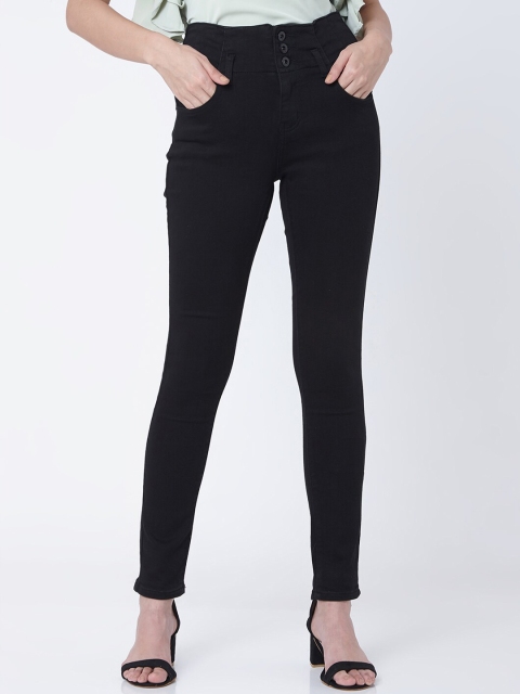 

Deal Jeans Women Black Slim Fit High-Rise Clean Look Jeans