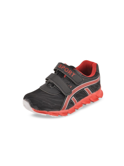 

Yellow Bee Boys Black & Red Colourblocked Sneakers