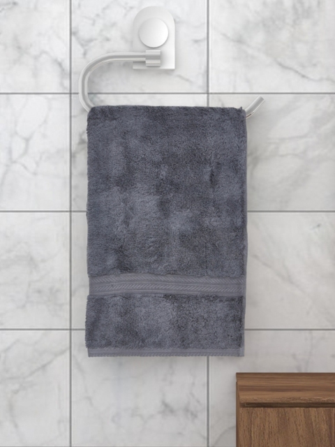

SPACES Unisex Grey Solid Rennaissance 608 GSM Hand Towel