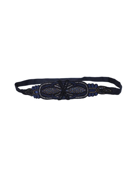 

Diwaah Women Black & Navy Blue Embellished Belt