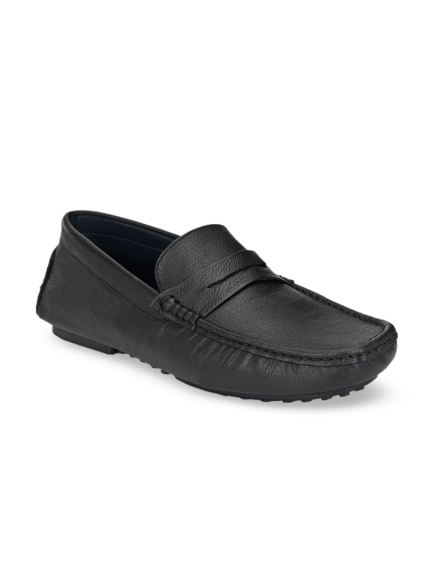 

Rodolfo Darrell Men Black Leather Driving Shoes