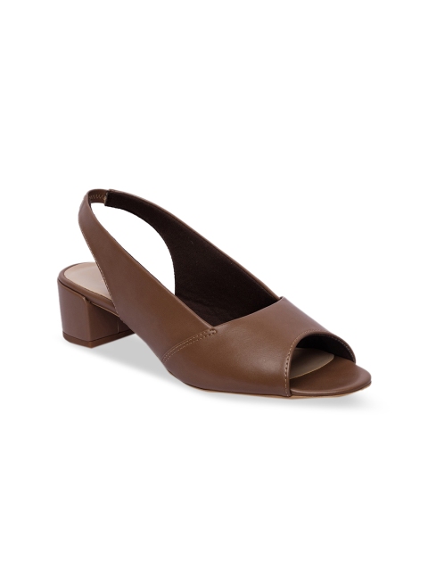 

Inc 5 Women Coffee Brown Solid Block Heels