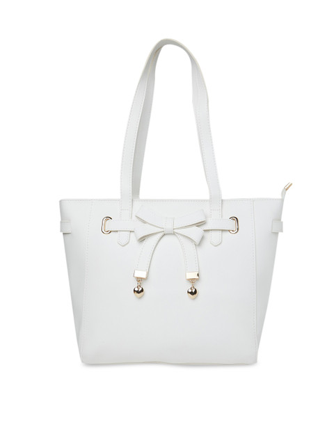 

Globus White Solid Shoulder Bag