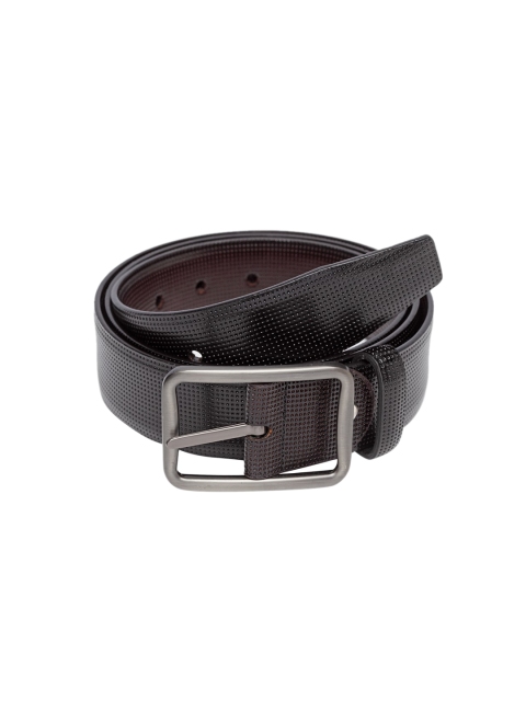 

Apsis Men Coffee Brown & Black Reversible Textured Belt