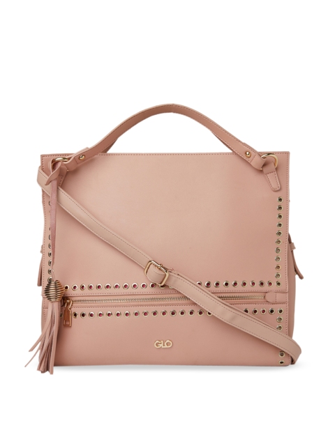 

Globus Nude-Coloured Solid Handheld Bag