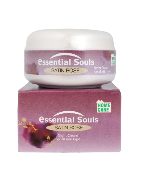 

Essential Souls Unisex Satin Rose Night Cream 100 g, White