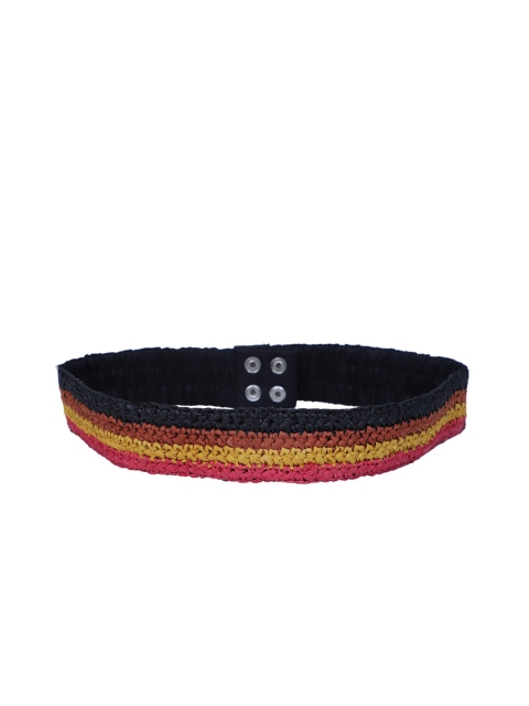 

Diwaah Women Multicoloured Striped Belt, Multi
