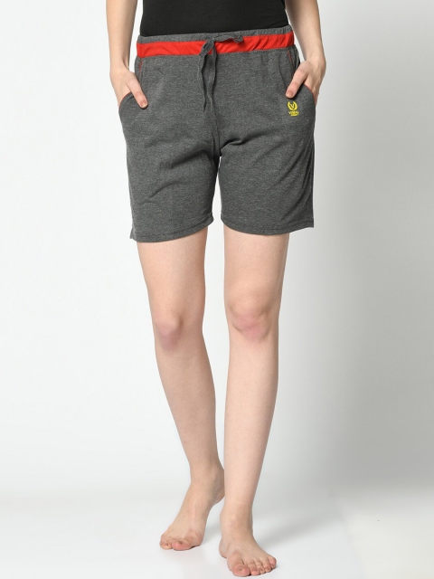 

VIMAL JONNEY Women Grey Solid Lounge Shorts