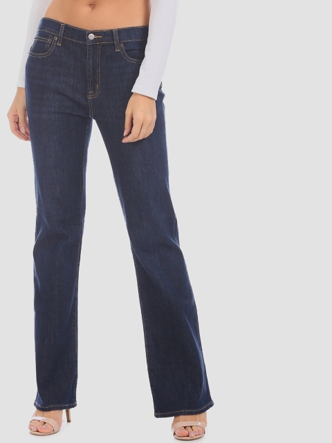 

GAP Women Blue Flared Mid-Rise Clean Look Jeans