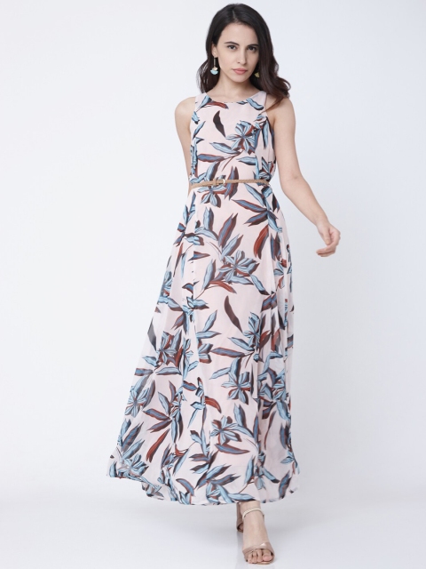 

Deal Jeans Women Pink Printed Maxi Dress