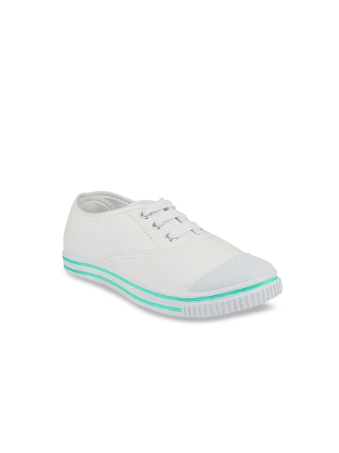 

Rex Kids White Slip-On School Shoes