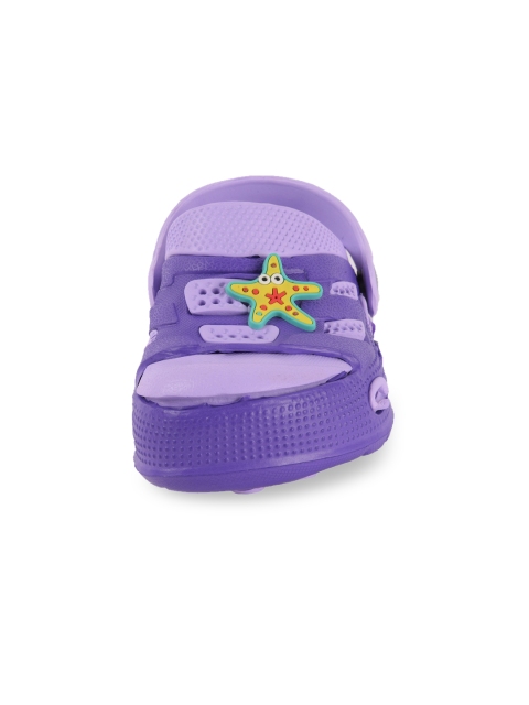

Yellow Bee Girls Purple Clogs