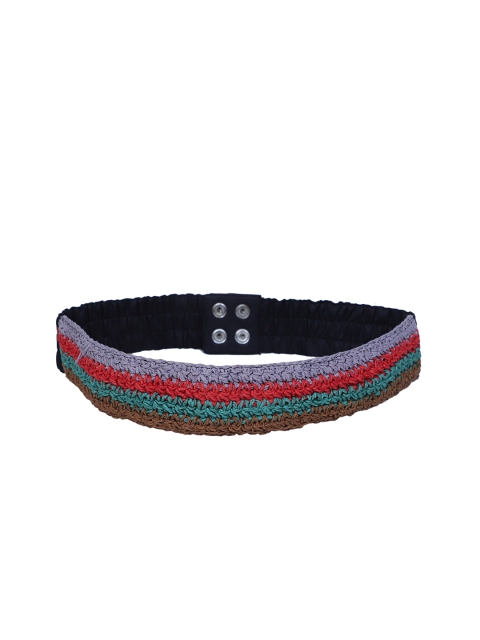 

Diwaah Women Multicoloured Striped Belt, Multi