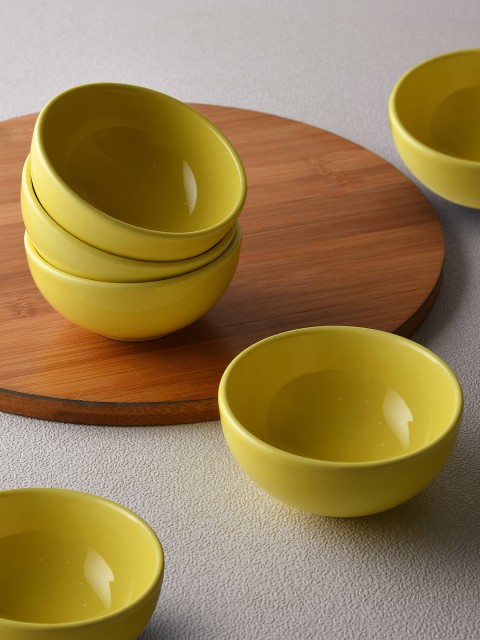 

Ariane Set of 6 Yellow Porcelain Prime Bowls