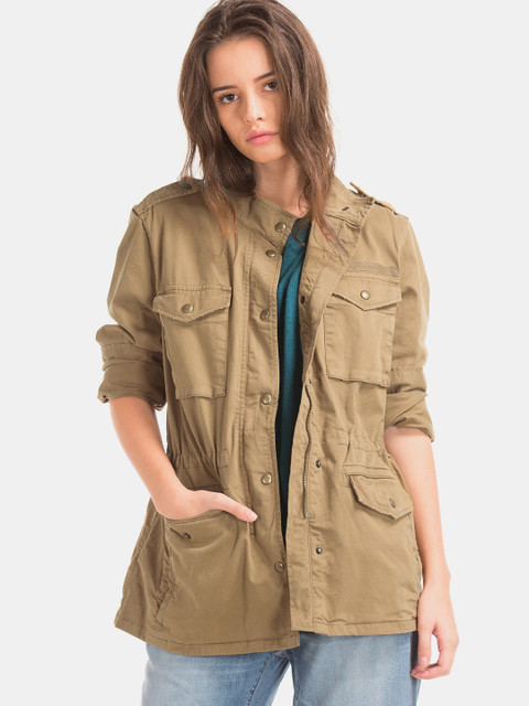 

GAP Women Brown Solid Tailored Jacket