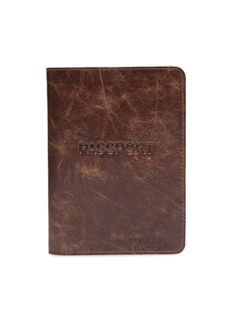 

Teakwood Leathers Unisex Brown Textured Two Fold Wallet