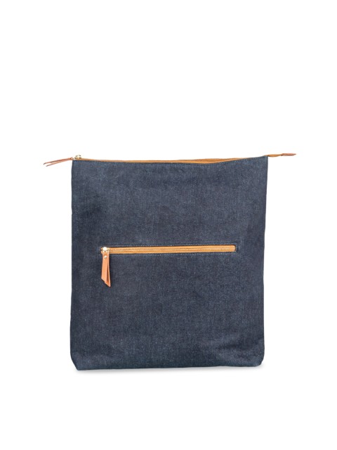 

THE GUSTO Unisex Navy Blue Solid Backpack