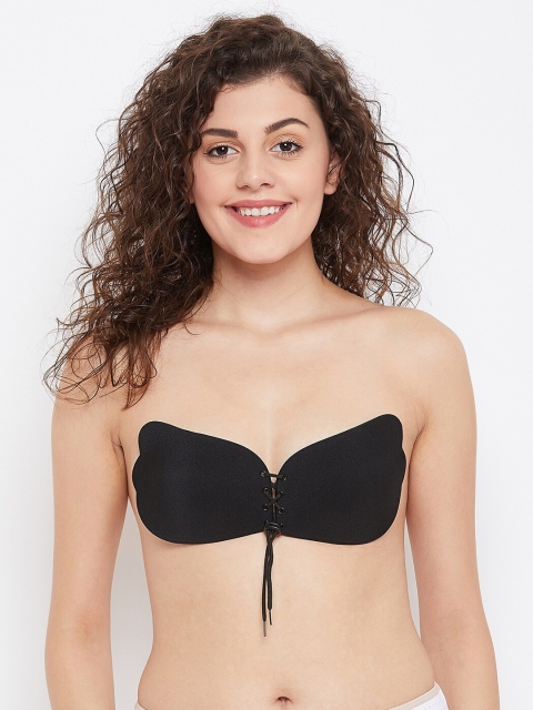 

SECRETS BY ZEROKAATA Black Solid Non-Wired Non Padded Push-Up Bra SZFBBLK01