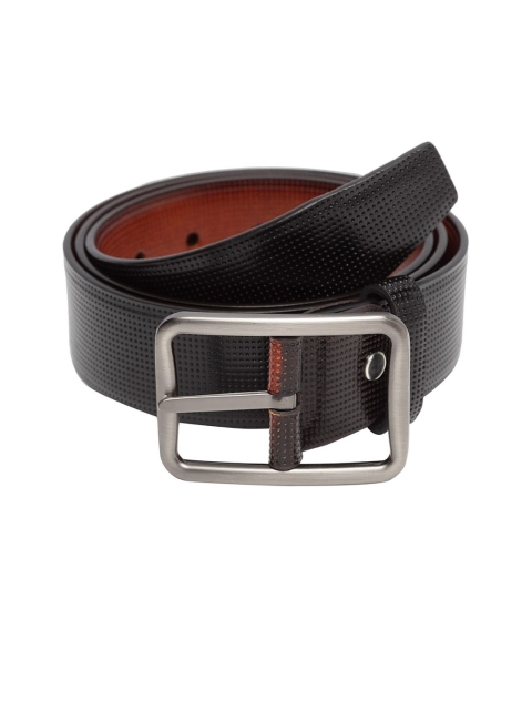 

Apsis Men Black Textured Leather Belt