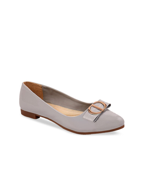 

ZAVO Women Grey Solid Ballerinas