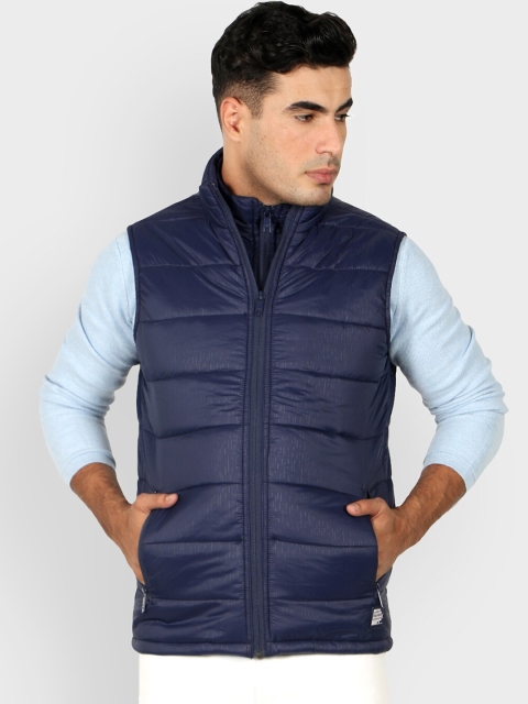 

Octave Men Blue Solid Puffer Jacket