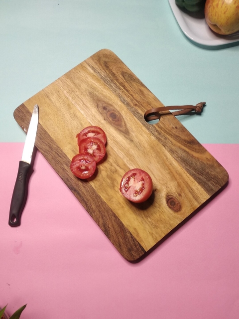 

Crayton Brown Mango Wood Chopping Board with Hanging Hook