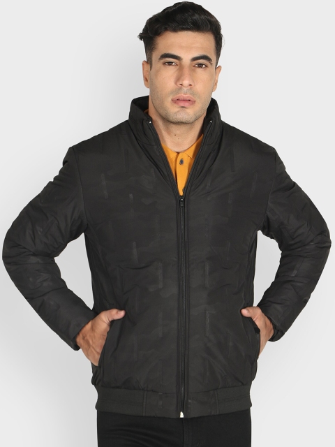 

Octave Men Black Printed Bomber