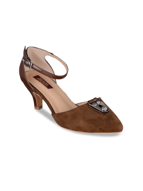 

SHUZ TOUCH Women Brown Solid Pumps