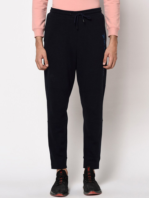 

Blackberrys Men Navy Blue Solid Slim-Fit Joggers