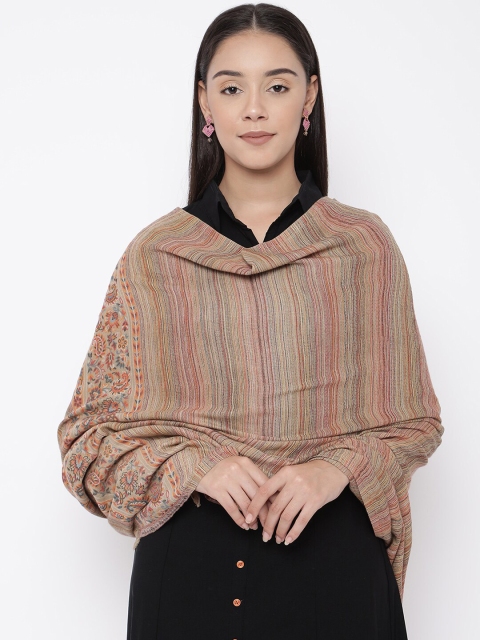 

Pashmoda Women Beige & Brown Kashmiri Kaani Weave Shawl